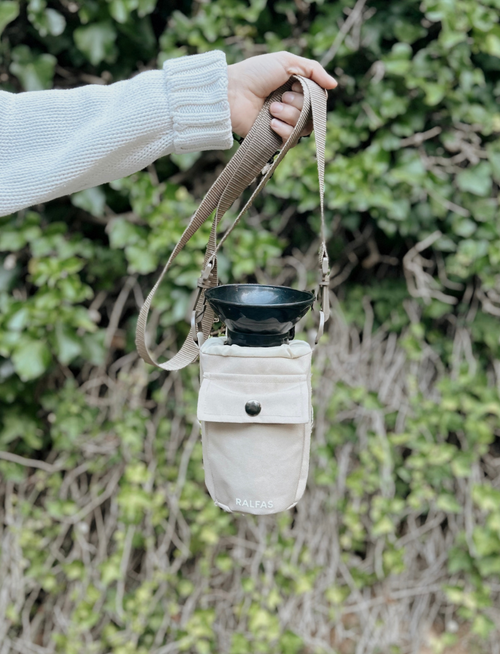 Bolso Portabotella Beige