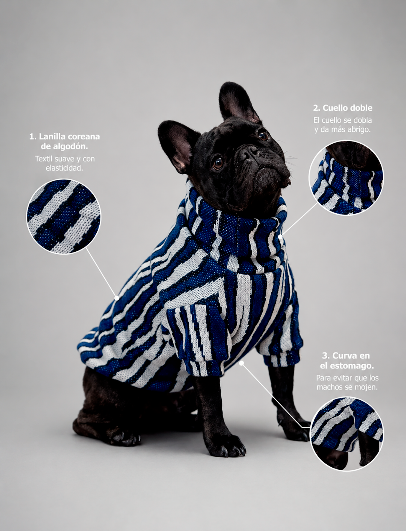 Chaleco Zebra Azul