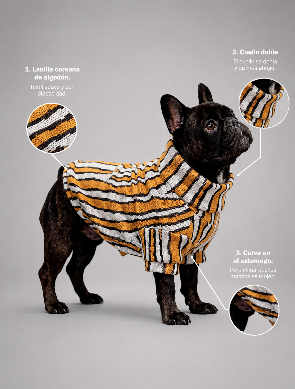 Chaleco Zebra Mostaza
