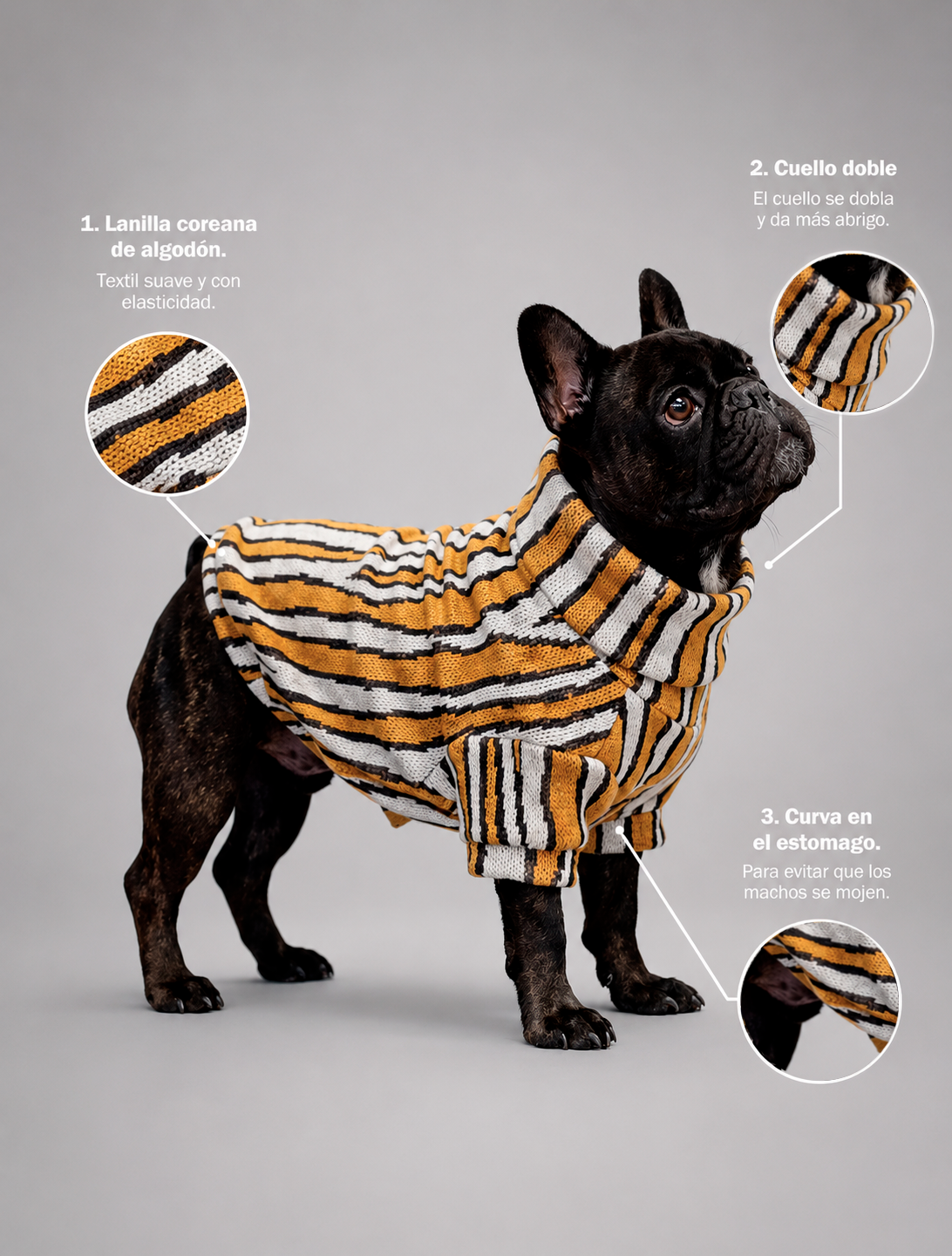 Chaleco Zebra Mostaza