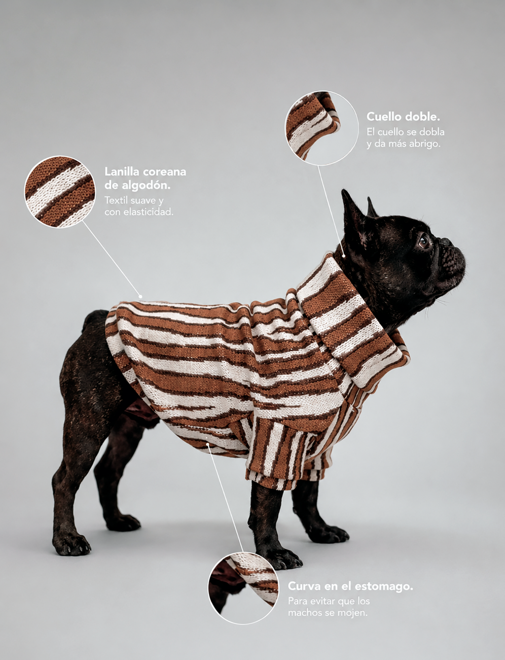 Chaleco Zebra Café