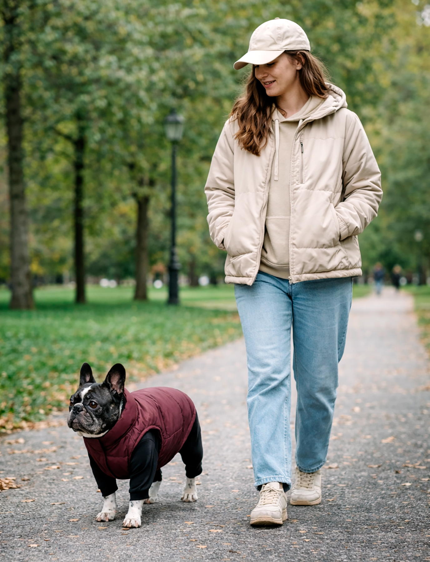 Chaqueta Puffer Burdeo