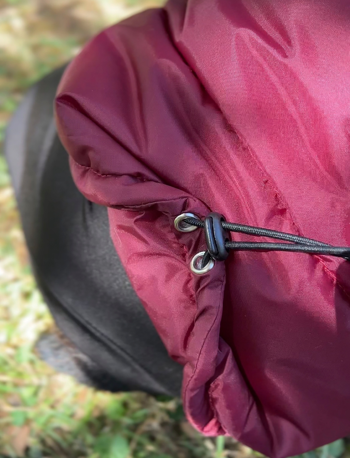 Chaqueta Puffer Burdeo