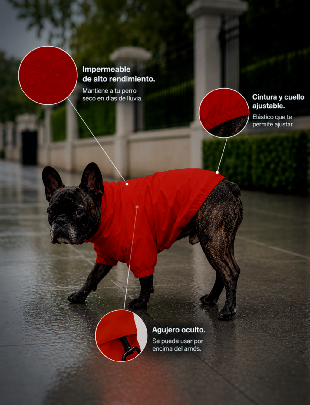 Chaqueta Impermeable Hipora® Rojo