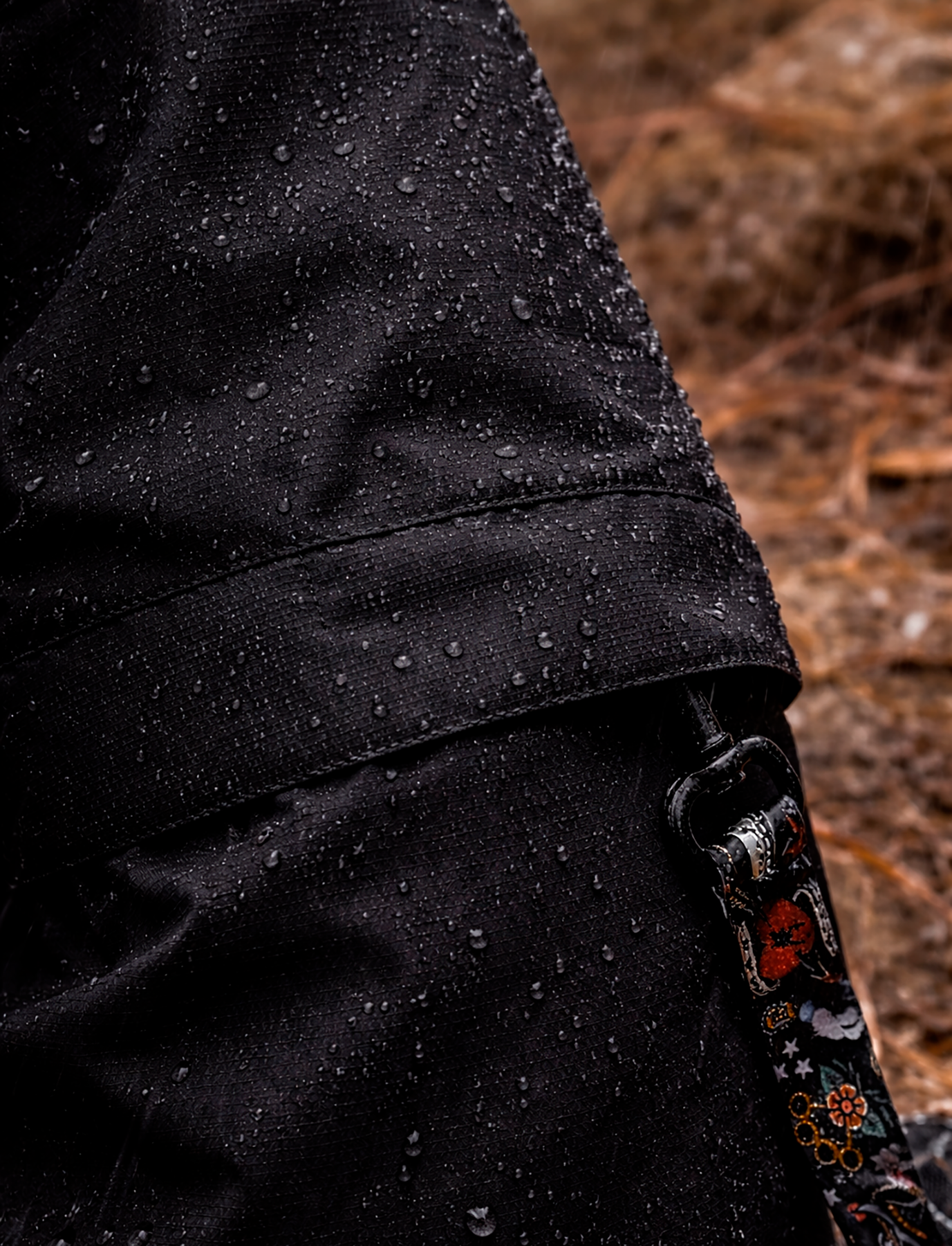 Chaqueta Impermeable Negra