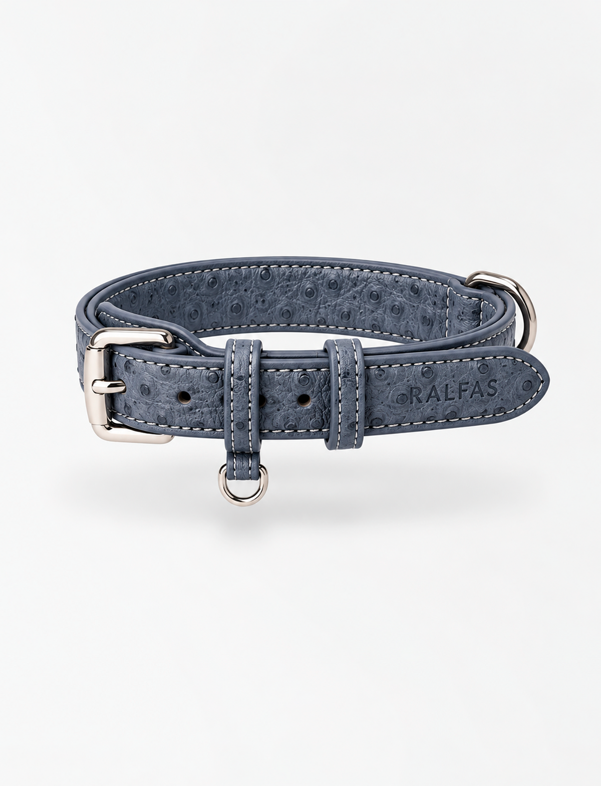 Collar Avestruz Azul Jeans