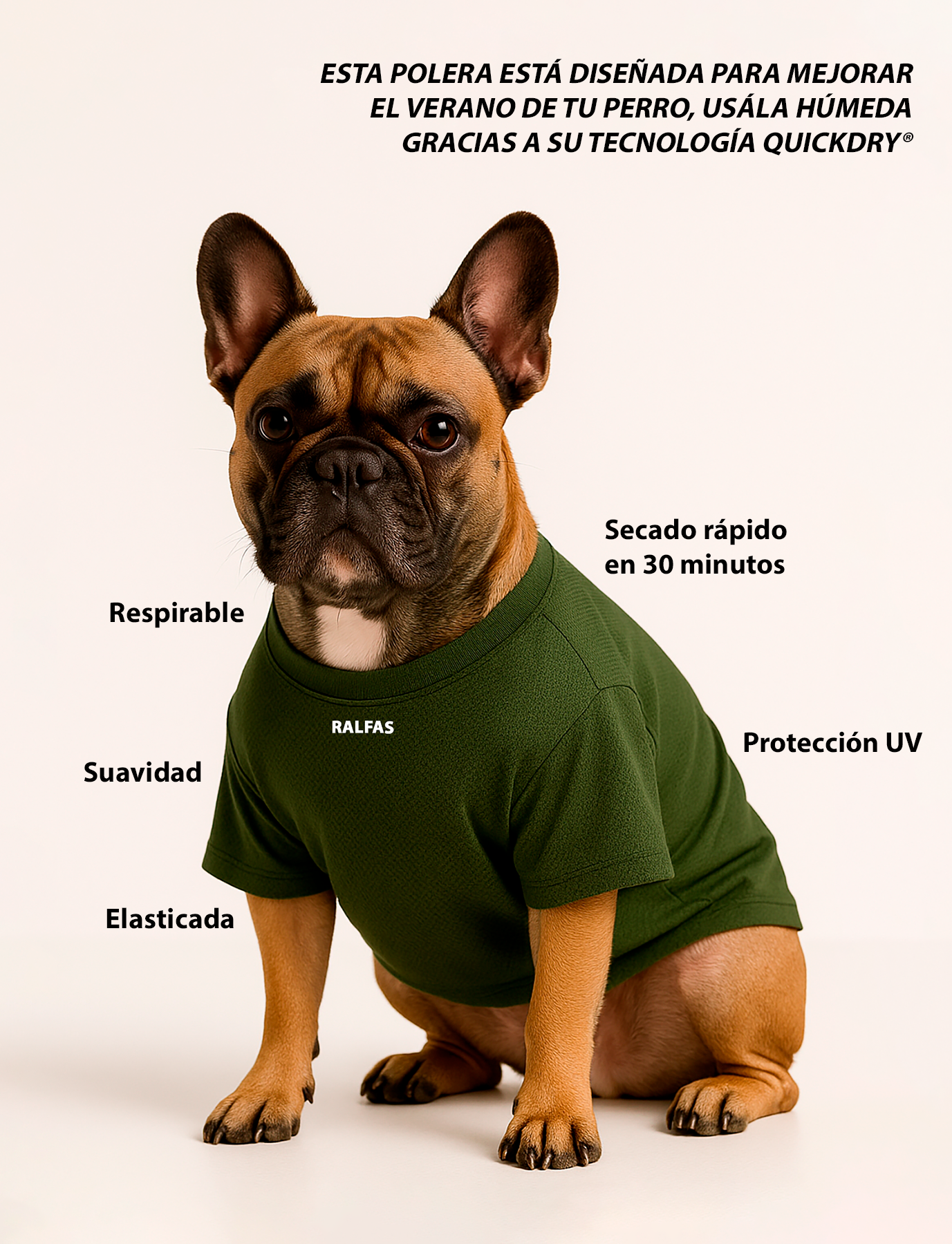 Polera Verde Musgo | Quickdry®