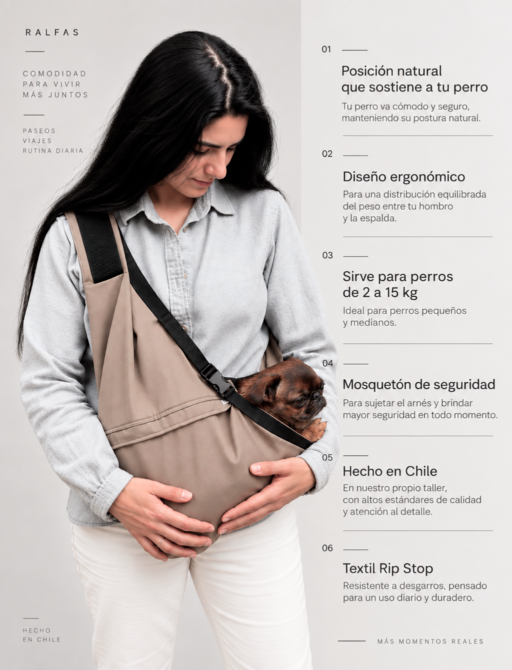 Portador Ergonómico Beige