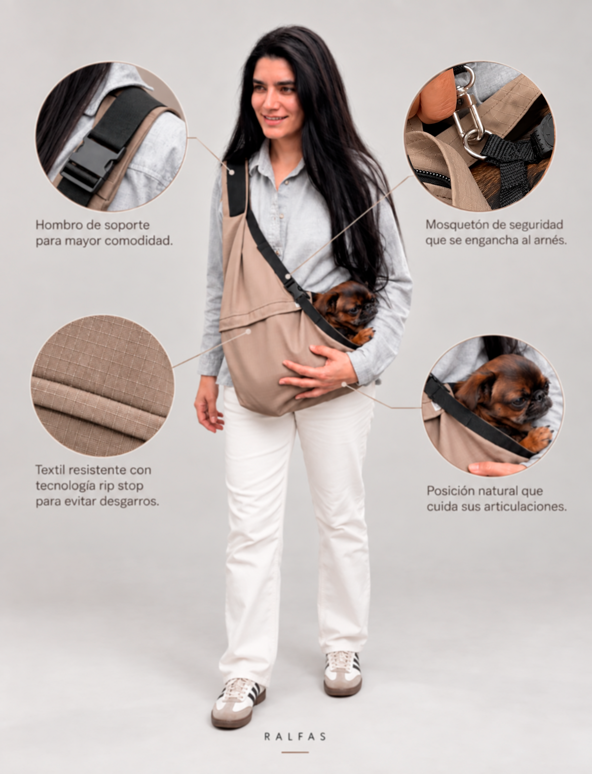 Portador Ergonómico Beige