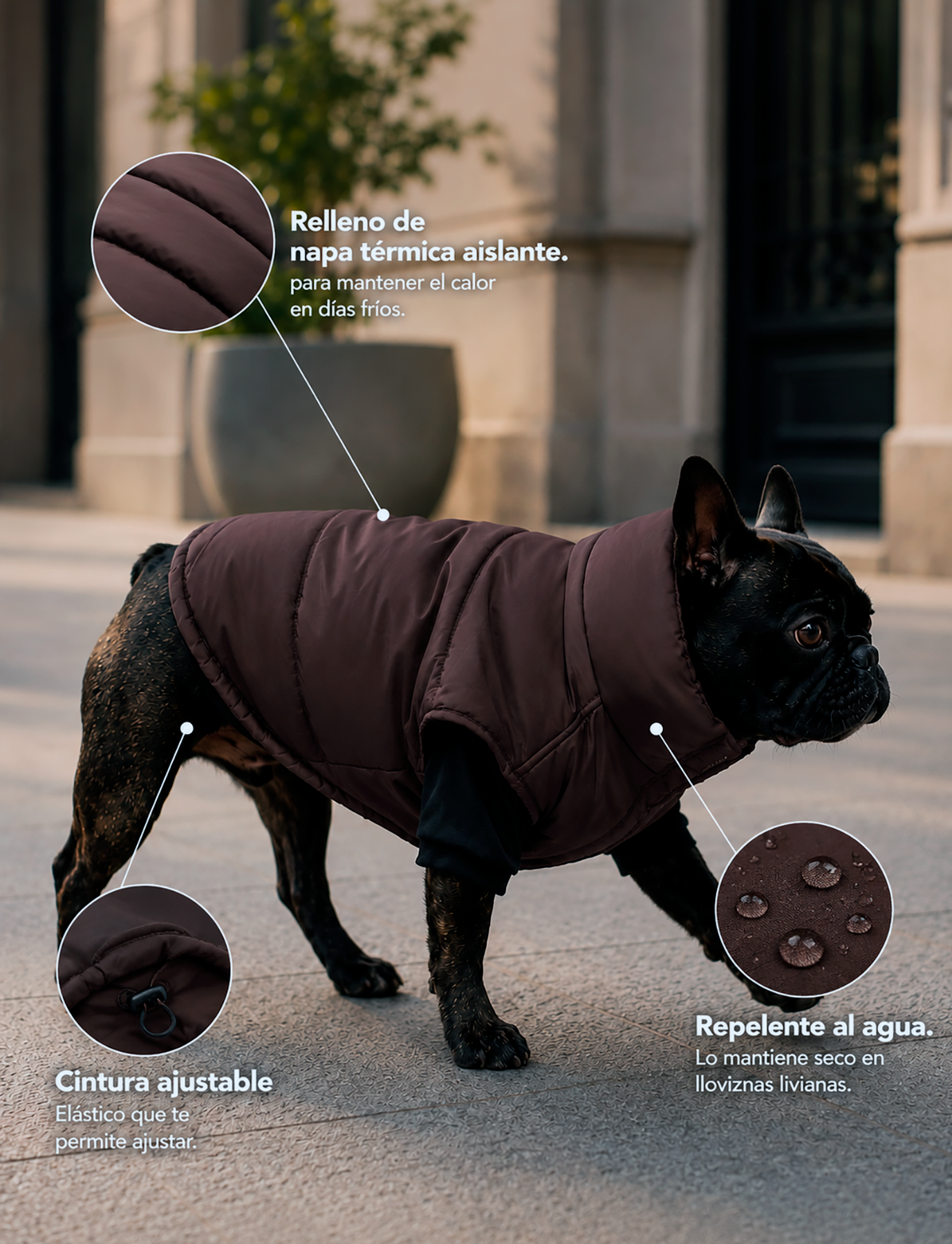 Chaqueta Puffer Chocolate