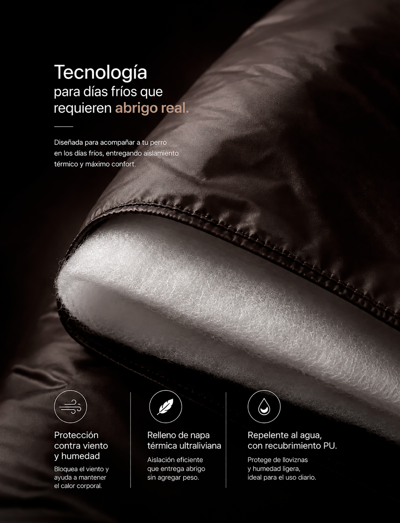 Chaqueta Puffer Chocolate