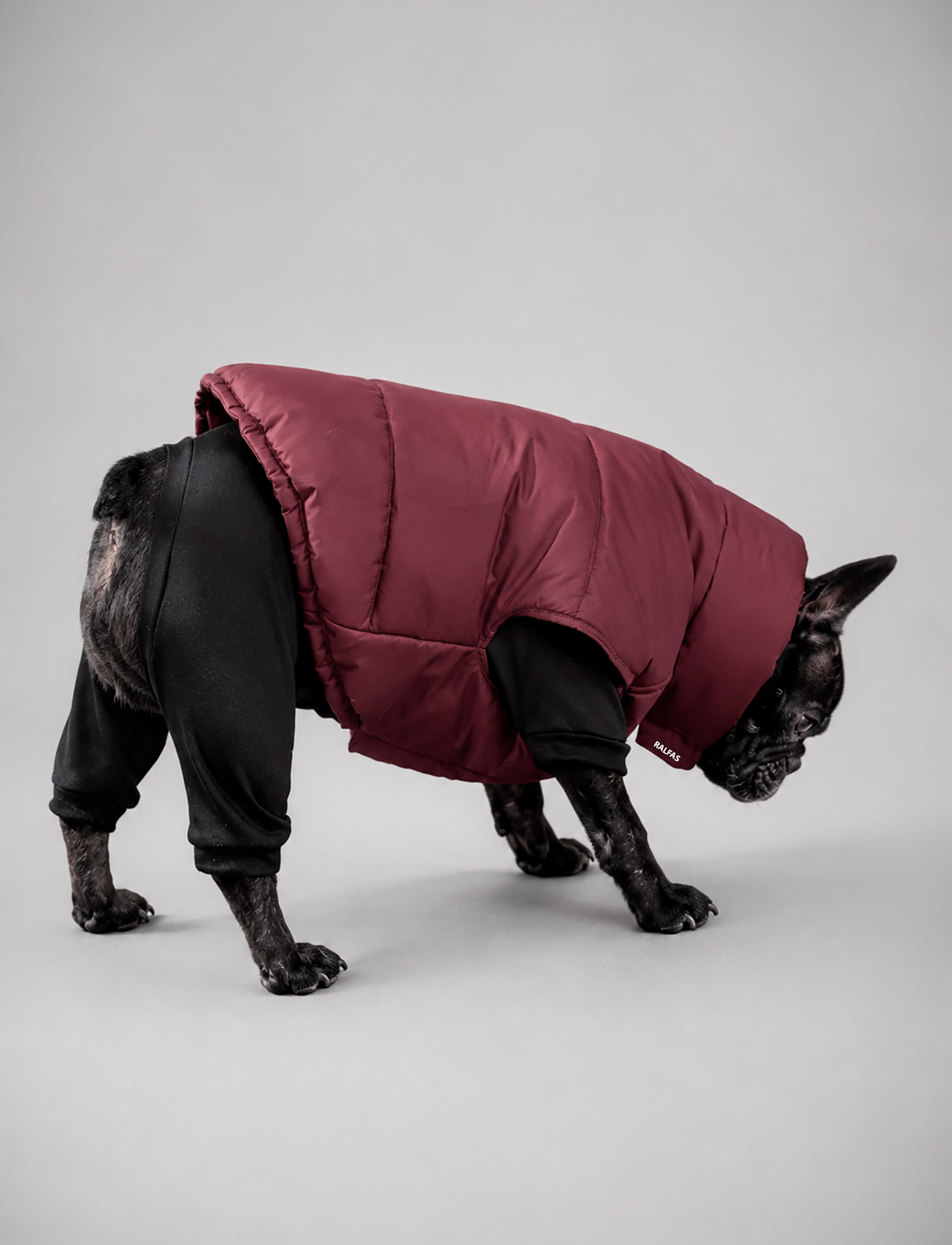 Chaqueta Puffer Burdeo