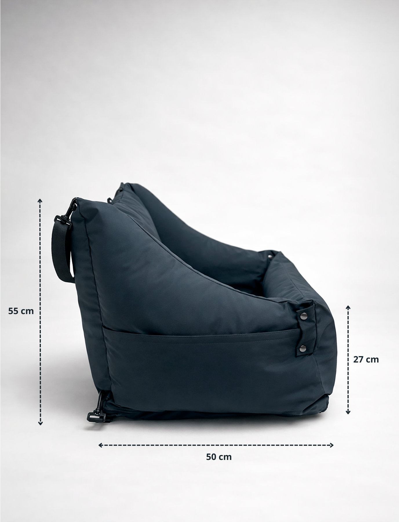 Cama para auto gris gráfito