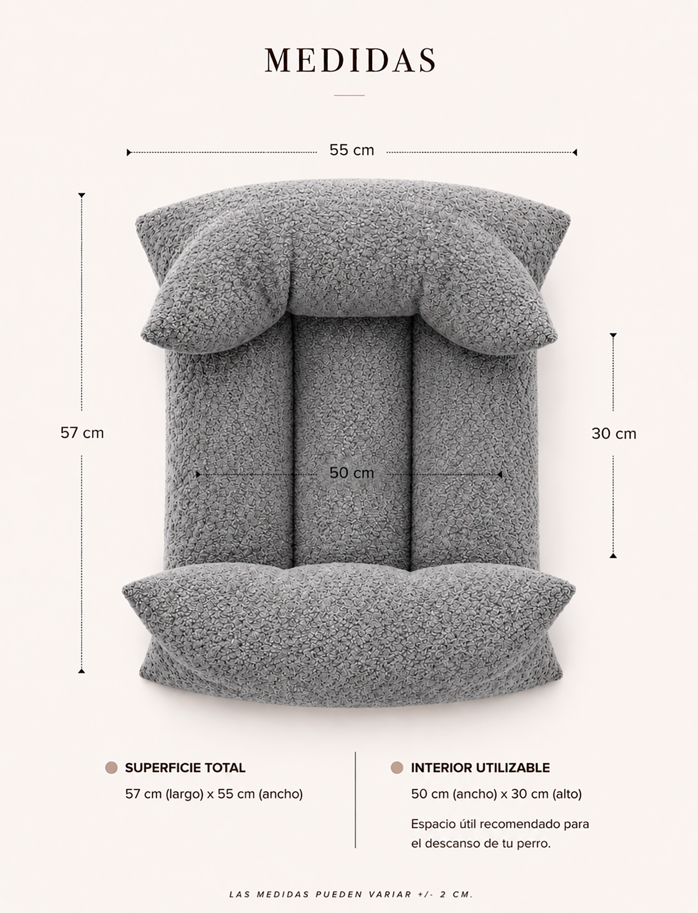 Cama Yoko Gris S