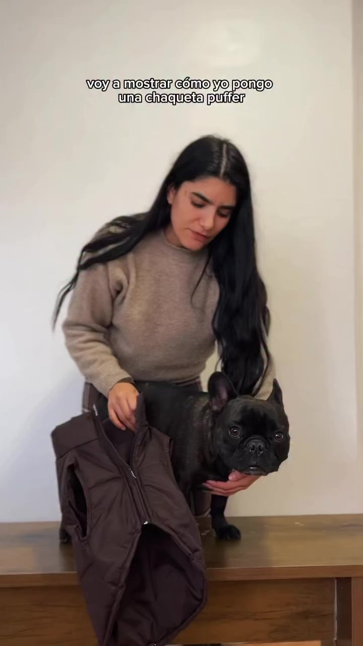 Chaqueta Puffer Chocolate